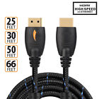 Premium Ultra Hd Hdmi Cable 25ft 50ft 66ft High Speed 4k 1080p Uhd 3d Lead Lot