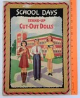 Vintage 1943 Paper Doll Toy School Days Stand Up Cut Out Book National Syndicate