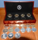 19 Bradford Exchange Coins Gold   Silver Color Commemorative Historical Collect