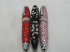 Gorgeous High Quality 4 5  Handmade Set Of 3 Crystal Ball Point Pens 4