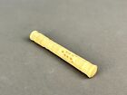 19th C  Carved Cow Bone 3 1 2  Sewing Needle Case W  Openwork