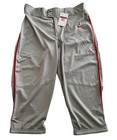 Nike Men   s Vapor Select Piped Baseball Pants Grey Red Size Large New Bq9021-053