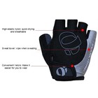 1pair Gel Half Finger Road Bike Gloves Anti-slip Anti-sweat Shockproof Cycling