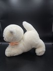 Vtg Applause Casey Kitty White Cat Stuffed Animal Plush Toy Pink Ribbon 1986
