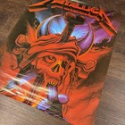Vintage 90   s Metallica Poster Pirate Skull Cross Sword 20  X 16 