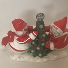 Vtg Coca-cola Sweetest Love Collection Christmas Is Merrier Snowpeople Figurines
