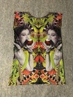 Betsey Johnson Vintage 90s Queen Of Apple Top Vintage All Over Print Rare