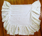 White Polka Dot Crib Dust Ruffle Bed Skirt Multicolor Baby Nursery Decor
