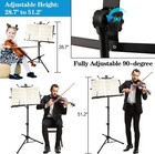 1 2 4 Pack Music Stand 2 In 1 Dual-use Folding Sheet Music Stand Lightweigh  
