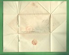 1841 Stampless Cover   Letter - Albany New York To New York Ny - Red - 12 Cents
