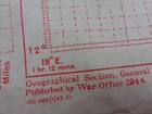 Ww2 Raf Plotting Map Of The Middle East Entitled  benghazi - Aden 