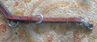 Used Horse Size Tooled Brown Leather  Western Contoured Breast Collar