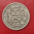1893 Tf Peru Un Sol Silver Coin 90  25g 22 5g Asw  b 