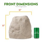 Naturalings Small Fake Rock Cover 11        Heavy Duty Fiberglass Landscape Rock For