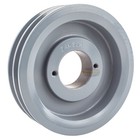 Cast Iron 5 5  Dual Groove Pulley For Belt A Section 4l With 1  Sheave Bushing