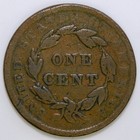 1839 Coronet Head Large Cent Booby Head K369