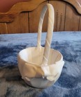 Elegant Lace Wedding Ring Bearer Pillow And Flower Basket Set - 100  Polyester
