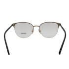 Versace Eyeglasses Mod  1247 1252 Black Gold Half Rim Frame 52-17-140
