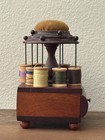Antique Victorian Sewing Box W drawer   Thread Storage