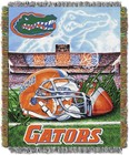 Officially Licensed Ncaa  home Field Advantage  Woven Tapestry Throw Blanket    