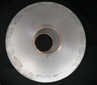 French Antique Flora Acid Etched Glass Ball Shade For Kerosene Oil Lamp