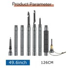 50inch Tactical Trekking Poles Walking Camping Hiking Survival Stick Alpenstock