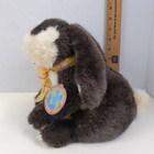 Dan Dee Collectors Choice Plush Bunny Rabbit Brown White Earthrite Yellow Bow 