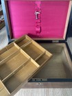 Antique Victorian Sewing Work Box  With Key