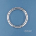 Sterling Silver Round Donut Ring Link Connector Push Clasp   Shortener  44053