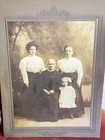 Lot Of 5 Antique   Vintage Photos     Cabinet Cards  Oval Tin  Portraits