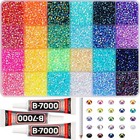 32000pcs 3mm Rainbow Jelly Rhinestones Gems For Bedazzling Crafting  Colorful   