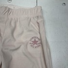 Converse Tracksuit Set Girls Large Pink Velour Hoodie Joggers 2 Piece All Star