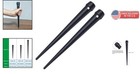 Professional Grade Bull Pins 2-pack - Broad Head With Hang-up Hole  1-1 16  X 10