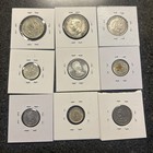 World Silver Coin Lot Of 9