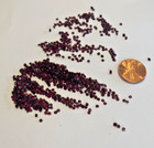 Antique Lot Of 15 Pieces 1 9- 2 Mm Genuine Round Flat Back Faceted Garnets