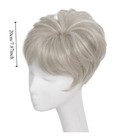 Short Pixie Hair Toppers Synthetic Clip In Head Topper Extension Fake Hairpiece