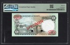 Bermuda 20 Dollars 1-5-1984 P31cs  specimen  Uncirculated Grade 66