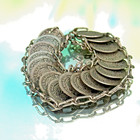 Wonderful Ancient Viking Mix Silver Bracelet With Mythic Snake Heads