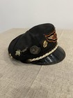 Vintage Original Harley Davidson 1950s Hat With Lots Of Vintage Pins Size 7 1 8
