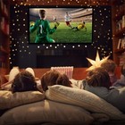 Nierbo Huge Large Movie Theater Projector Screen 300 Inch White Canvas  Thick