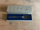 Oneida Grosvenor 1921 Fork Meat Serving 8-3 8  Community Plate Original Box Vtg