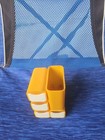 Vintage 70 s Yellow Plastic Desk Organizer With Drawer