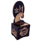  Halloween Christmas Music Box Hand Crank Rotating Style Musical Rotating Black
