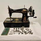 Superb 1915 Singer Hand Crank Sewing Machine 115 Treadle Head Wings Tested 