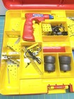 Meccano Erector Motorized Construction Set Power Tool Case Manuals Lot Incomple