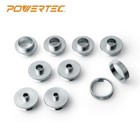 Powertec Zinc-plated Router Guide Bushing Set With Case  71051   10pk