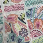 Handmade Paisley Floral Garden 100 cotton Patchwork Quilt Top topper 86x86 