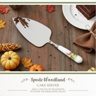 Spode Woodland Cake Knife   Server Set     Stainless Steel Blades With Porcelain