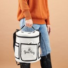 Grey Yarn Bag With Dividers For Knitting Kit  Crochet Accessories  11 8 X 9 8 In