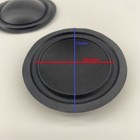 2- 49 5mm Fabric Dome Diaphragm For Midrange Speaker  voice Coil Not Included 